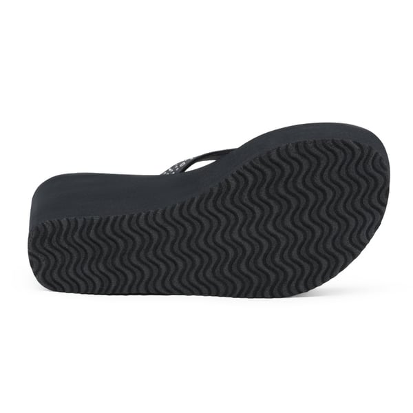 Comfortable Platform Flip Flops - NAVY BLUE - 4